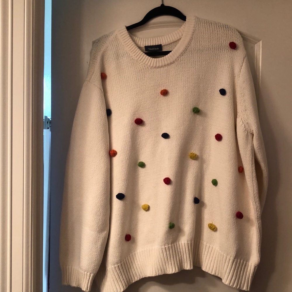 Modcloth Pom Pom Sweater Sz 4X